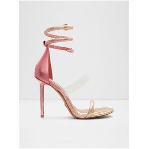Růžové dámské sandálky na podpatku Aldo Minerva