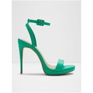 Zelené dámské sandály na vysokém podpatku ALDO Kat