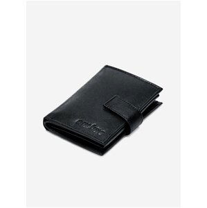 Černá pánská kožená peněženka Ombre Clothing