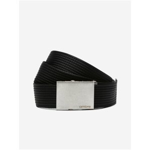 Černý pánský látkový pásek Ombre Clothing A029