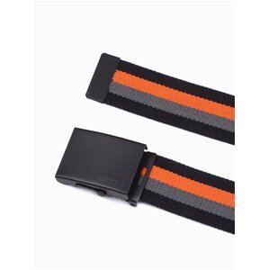 Oranžovo-černý pánský látkový pásek Ombre Clothing A650