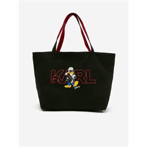 Červeno-černý dámský oboustranný shopper KARL LAGERFELD Disney