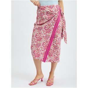 Růžová vzorovaná sukně ORSAY