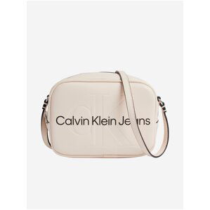 Světle růžová dámská crossbody kabelka Calvin Klein Jeans