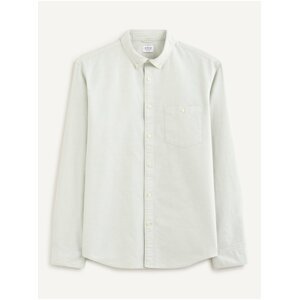Bílá pánská bavlněná košile Celio Daxford