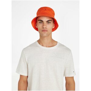 Oranžový pánský klobouk Tommy Hilfiger Flag Bucket
