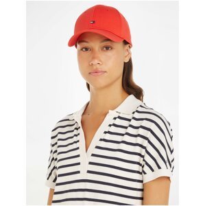 Červená dámská kšiltovka Tommy Hilfiger Essential Flag Cap