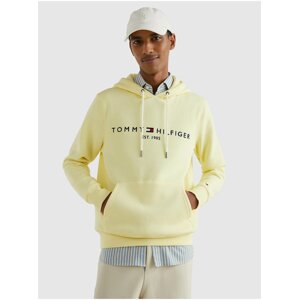 Světle žlutá pánská mikina Tommy Hilfiger Tommy Logo Hoody