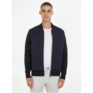 Tmavě modrá pánská bomber bunda Tommy Hilfiger Mix Media Bomber