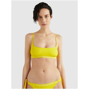 Žlutý dámský horní díl plavek Tommy Hilfiger Underwear Tonal Logo-bralette