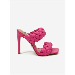 Růžové dámské pantofle na podpatku Steve Madden