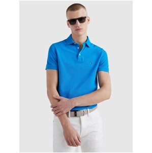 Modré pánské polo tričko Tommy Hilfiger 1985 Slim Polo