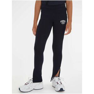 Tmavě modré holčičí legíny Tommy Hilfiger Tommy Varsity Legging