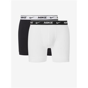 Sada dvou pánských boxerek v černé a bílé barvě Nike