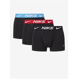 Sada tří pánských boxerek v černé barvě Nike