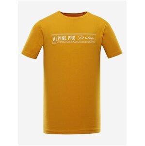 Pánské bavlnené triko ALPINE PRO ZIMIW žlutá