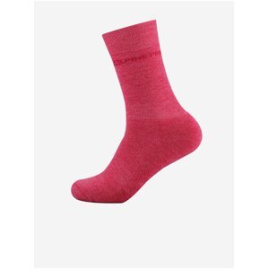 Ponožky z merino vlny ALPINE PRO KLAMO růžová