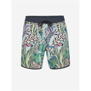 Zelené pánské vzorované plavky O'Neill SCALLOP OCEAN 16'' SWIM SHORTS