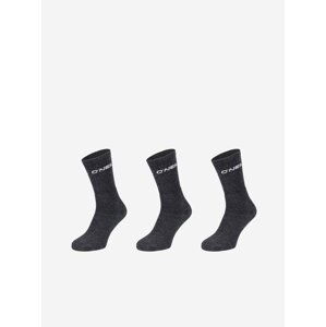 Sada tří párů unisex ponožek v tmavě šedé barvě O'Neill SPORTSOCK 3P