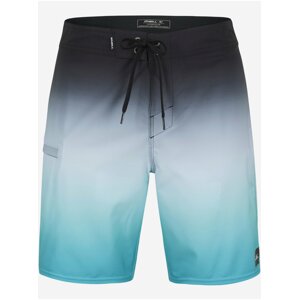 Černo-tyrkysové pánské plavky O'Neill HEAT FADE 19'' BOARDSHORTS