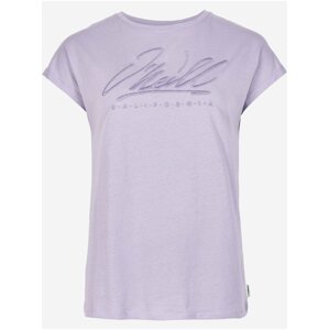 Světle fialové dámské tričko O'Neill SIGNATURE T-SHIRT