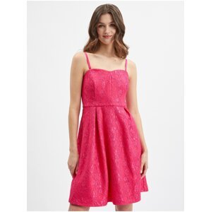 Růžové dámské vzorované šaty ORSAY