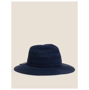 Tmavě modrý dámský skládací klobouk Marks & Spencer