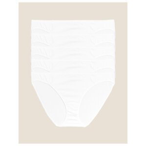 Sada pěti dámských kalhotek v bílé barvě Marks & Spencer