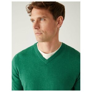 Zelený pánský svetr Marks & Spencer