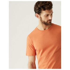 Oranžové pánské basic tričko Marks & Spencer