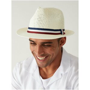 Bílý pánský klobouk Marks & Spencer