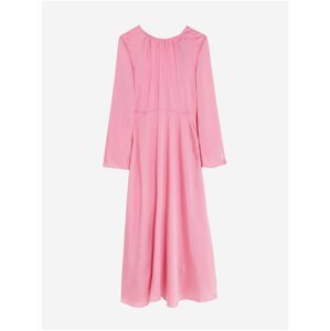 Růžové dámské midi šaty Marks & Spencer