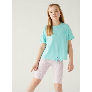 Tyrkysové holčičí tričko Marks & Spencer