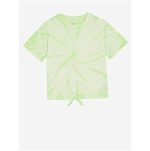 Světle zelené holčičí batikované tričko Marks & Spencer