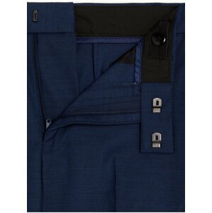 Tmavě modré klučičí oblekové slim fit kalhoty Marks & Spencer