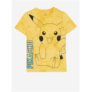 Žluté klučičí tričko s motivem Pokémon Marks & Spencer