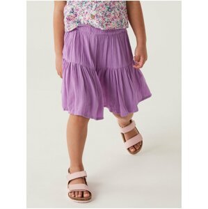 Fialová holčičí kraťasová sukně Marks & Spencer