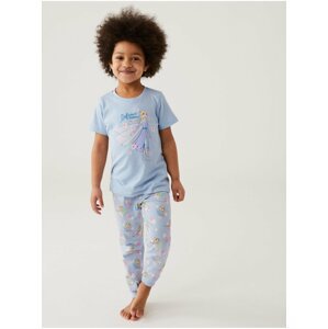 Světle modré holčičí pyžamo Disney Ledové království Marks & Spencer