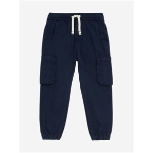 Tmavě modré klučíčí kapsáčové kalhoty Marks & Spencer