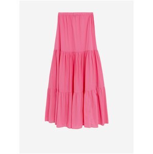 Růžová dámská maxi sukně s volánem Marks & Spencer