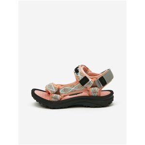 Černo-růžové holčičí sandály Lee Cooper