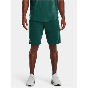 Tmavě zelené pánské sportovní kraťasy Under Armour UA RIVAL TERRY SHORT