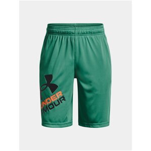 Zelené klučičí sportovní kraťasy Under Armour UA Prototype 2.0 Logo Shorts