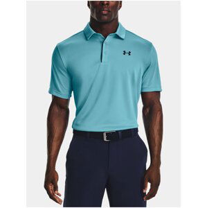 Světle modré pánské sportovní polo tričko Under Armour Tech