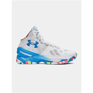 Boty Under Armour CURRY 2 SPLASH PARTY - bílá