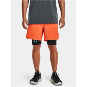 Oranžové sportovní kraťasy Under Armour UA Peak Woven Shorts