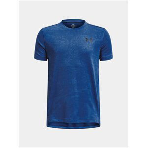 Modré klučičí sportovní tričko Under Armour UA Tech Vent Jacquard SS