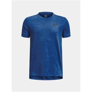 Modré klučičí sportovní tričko Under Armour UA Tech Vent Jacquard SS