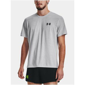 Světle šedé pánské sportovní tričko Under Armour UA RUSH CICADA SHORTSLEEVE