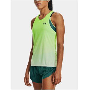 Světle zelené dámské sportovní tílko Under Armour UA Rush Cicada Singlet